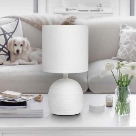 RIVOLI SHERON 1CHA14, 40 W -white ceramics with a lampshade-5