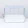 A cage for rodents with a high pallet, 47 x 30 x 35 cm, white