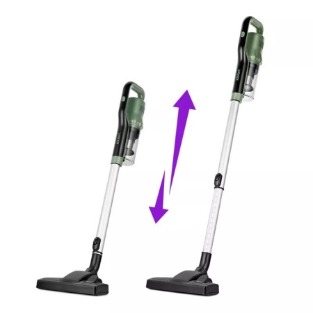 Vacuum cleaner KitFort KT-5237, vertical, 450 watts, 0.6 l, black and green-4