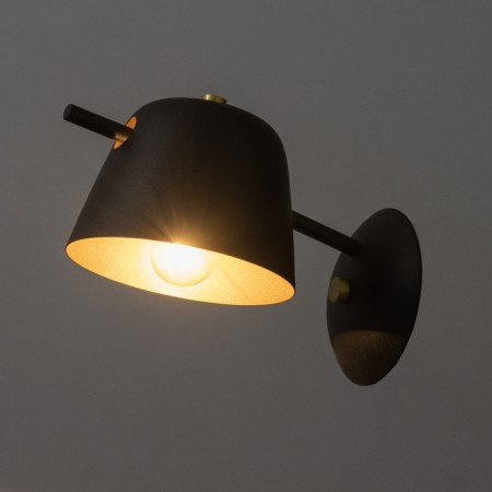 Bras "Firs" E27 40W black and gold 15x28x22 cm-2