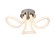 Ceiling chandelier Mantra Line, Led, 3000lm, 3000k, 200 mm, chromium color