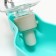 Walking shape curly, 500 ml, with soft nose, turquoise