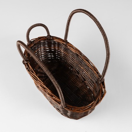 Basket, 27 x 16 x 10/26 cm, vine-2
