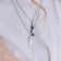 Set 3 objects: 2 pendants, tint for the lip "Uzolnutor" heart and wine, color in silver, 25 cm