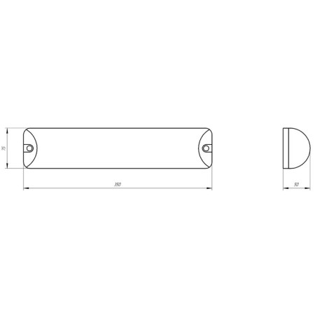 Luminer LED LED era SPB-1, 350x75x50 mm, IP65, LED, 12W, 1080LM, 4000K, white color-1