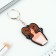 Key keychain "Wooden" Aries ", girl, 4.5 x 6 cm