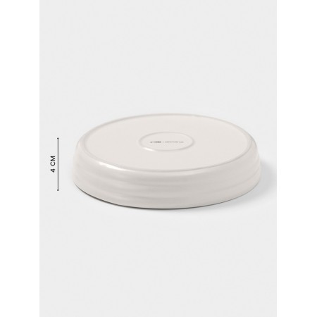 The baking form of the share "marshmallows", 1 l, d = 23 cm, round, ceramics, white-2