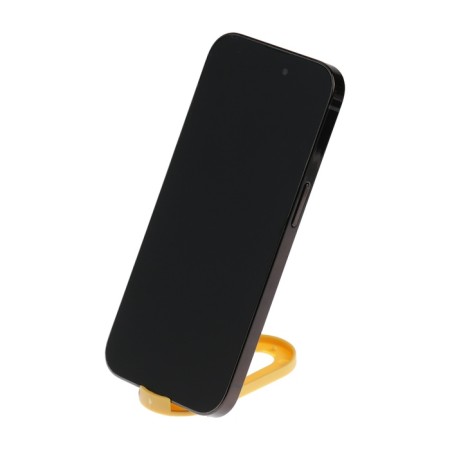 Luazon phone stand, folding, oval, adjustable height, yellow-4