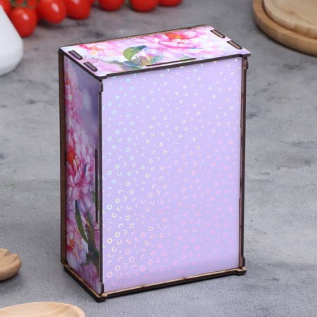 Self -Assembly box "Flower", 20x13.7x8 cm-1
