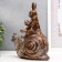 Polystone souvenir "Rabbit with a book on a snail" 20x17x8 cm