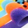 Hook for bags on a stroller, on Velcro, color mix