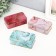 Rectangular metal casket "Colored marble with golden cracks" mix 6.5x3.8x11.5 cm