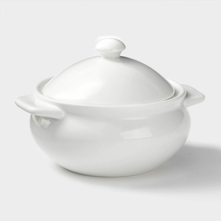 Porcelain pot for baking Wilmax, 350 ml, white color