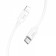 Hoco X87, Type -C cable - Lightning, 3 A, 1 m, silicone braid, white