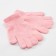 Children's gloves minku "plain", col. Light pink, rr 15 (6-8 years)