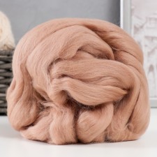 Fasting wool 100% half -toned wool 50 g (006, St. Beige) mix