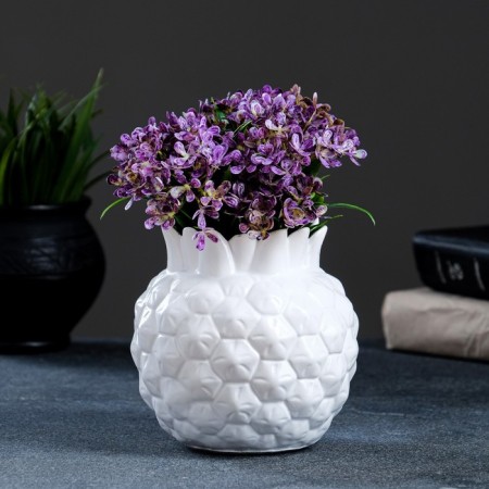 Figure Kashpo "Pineapp" white, 0.7 l / 12x12x12cm