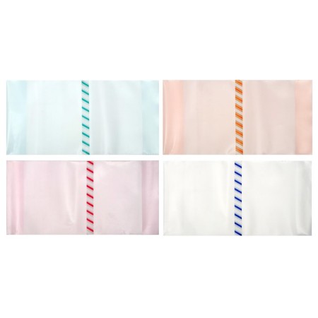 Cover PE 208 x 400 mm, 200 μm, for common notebooks, universal, with bookmarks, mix