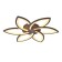 LED ceiling LED with Ambrella Light, Original, Fa447, 6xled, 108 W, 8100LUM, 3000-6400K, Coffee color.