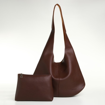 Women's bag on magnet Textura, large size, burgundy color-1