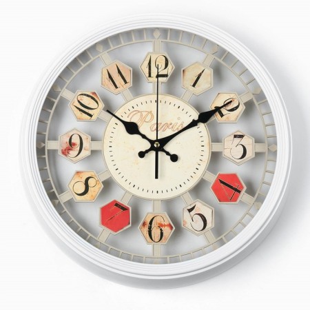 Wall clock, series: interior, discrete move, d-37 cm, aa-3