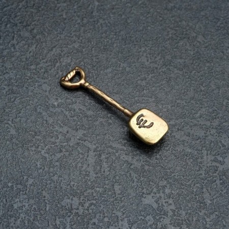 Koshelki souvenir "Shovel", brass, amber-2