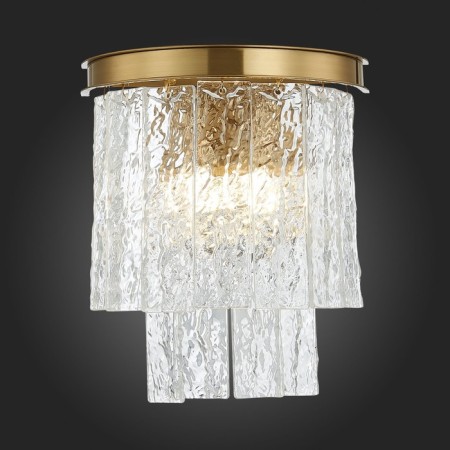 Sconces st. SL1230.301.02. Stabia. 2x60 watts, E14, 28x27 cm, brass color-2
