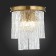 Sconces st. SL1230.301.02. Stabia. 2x60 watts, E14, 28x27 cm, brass color