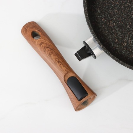 Granit Ultra Original pan, D = 24 cm, removable handle, anti -stick coating, black color-12