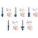 Set of milling bison 28795-H5, profile, on wood, 5 pcs.