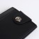 Male purse on a magnet, black color