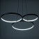 Lanas lamp LED 150W black-gold 86x70x3.3 cm Bayerlux