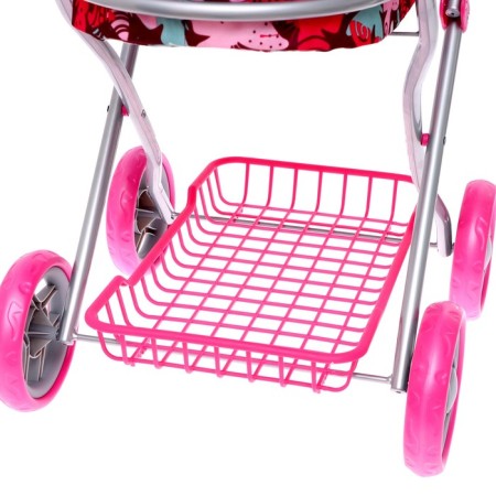 Stroller for dolls, universal, with a basket, with a bag-8