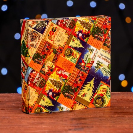 Self -assembly box "New Year's Post", 16 x 16 x 3 cm-1