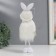 Souvenir "Bunny in a fluffy white fur coat and hat" 22.5 cm