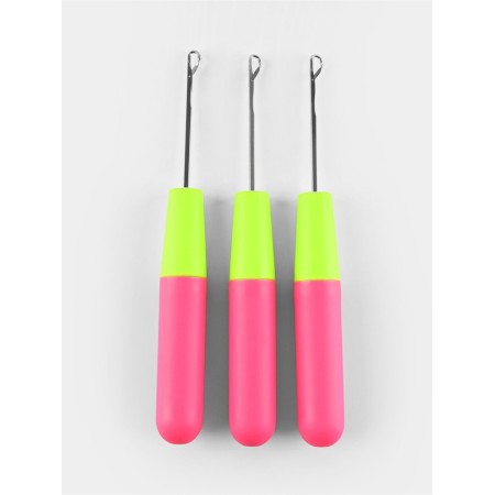 Needle for raising loops 3mm*15.5cm (FAS 3 pcs price per pcs) pink-yellow au