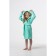 Terry dressing gown, “pussy”, height 110 cm, color menthol