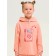 Sweatshirt for girls, height 98 cm, peach color
