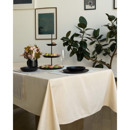 Tablecloth, size 150x220 cm, cream color