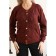 Cardigan female, size 44, burgundy color