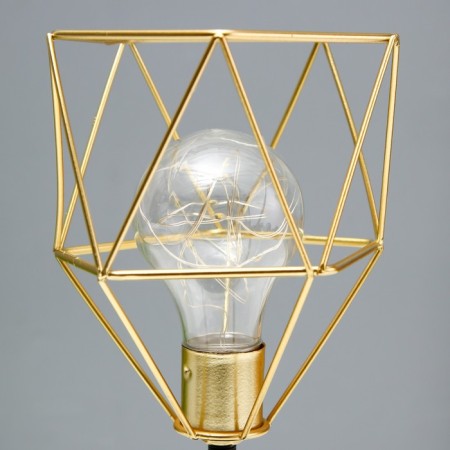 ANTERN "Alter" LED from batteries 3haa black-gold 25x12x12 cm Risalux-4