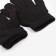 Women's gloves collorista are single -layer, col. Black, rr 19 cm