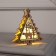 Christmas tree toy "Christmas tree with a bear", from batteries, a glow of warm white