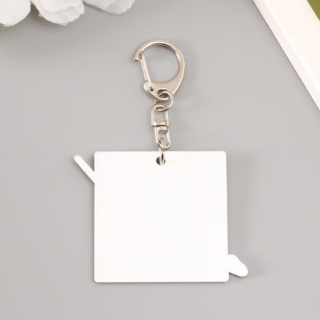 Acryl keychain "Fencing is art" 5.8x4.5 cm-2