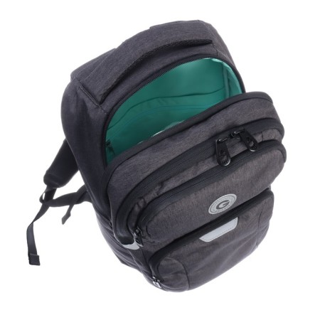 Youth backpack 41 x 27 x 17 cm, Grizzly, ergonomic back, laptop department, gray-10