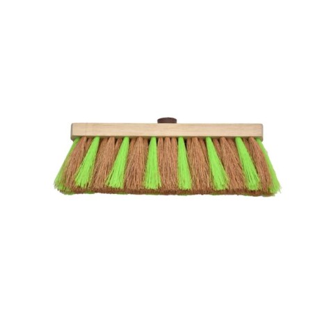 Street brush, coconut and plastic bristles