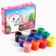 Gouache 12 flowers of 10 ml, “kitty Marie”, cats aristocrats