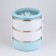 Milavi lunch box, 1.5 l, 3 levels, capacity of 500 ml, blue
