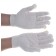 Gloves, x/b, without covering, knitting class 10, white