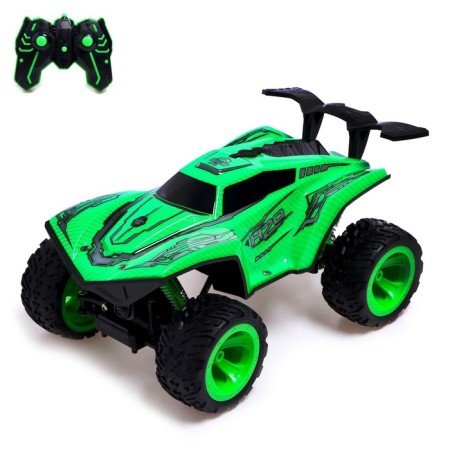 Radio -controlled jeep “Ghost”, 4WD, 4WD, smoke effect, green color